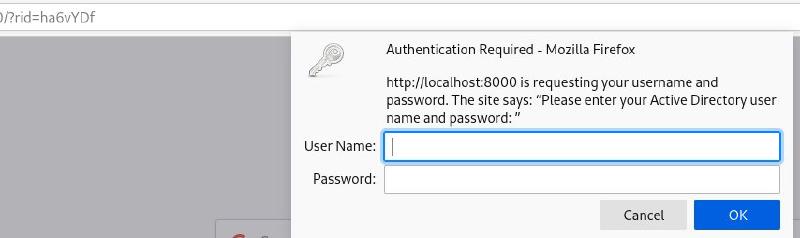 User clicked link